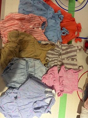 GAP Girls Tank Top Lot - Pink, Blue, Coral, Khaki, Light Denim